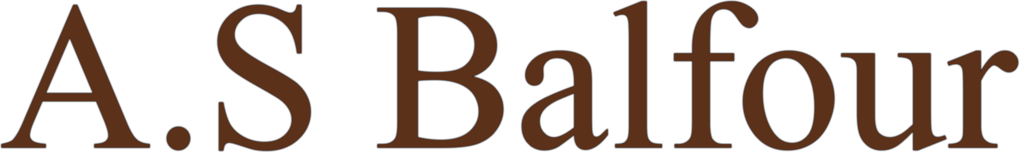 Welcome to A. S. Balfour